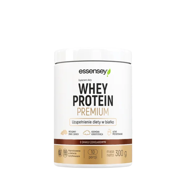 Essensey Whey Protein Premium o smaku czekoladowym, proszek, 300 g