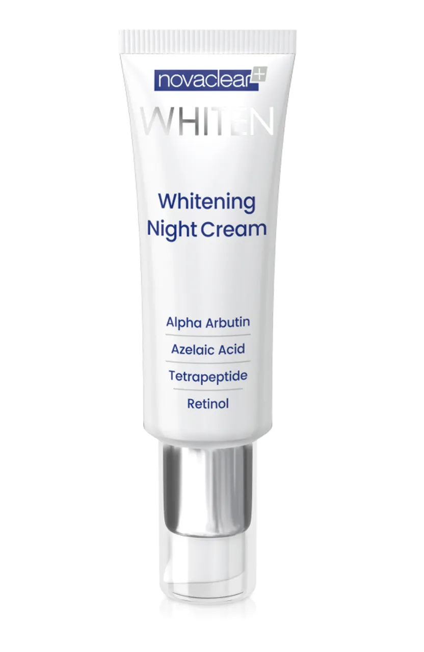 Equalan Novaclear Whiten Whitening Night Cream, wybielający krem na noc, 50 ml