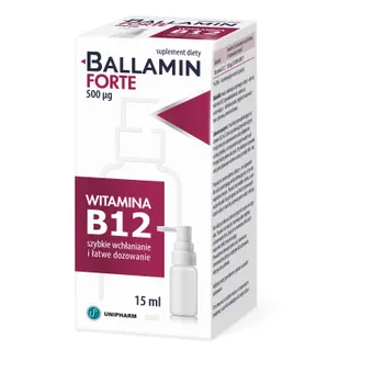 Ballamin Forte, suplement diety, aerozol doustny, 15 ml 