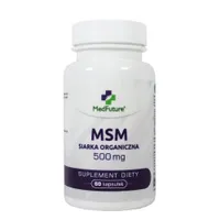 MSM Siarka Organiczna, suplement diety, 500 mg, 60 kapsułek