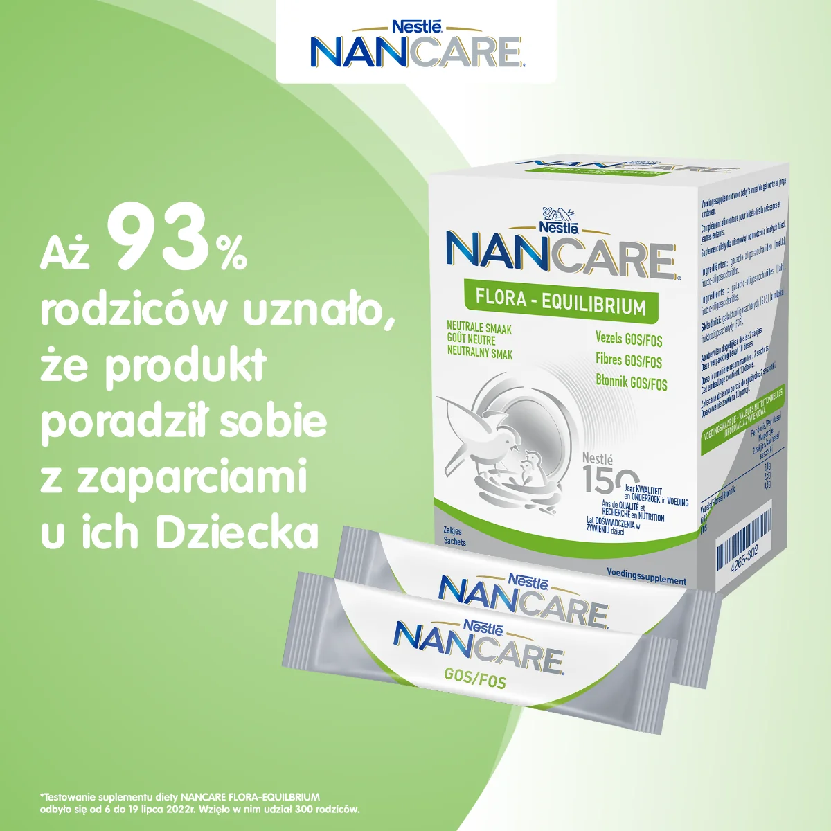 Nestle NanCare Flora Equilibrium suplement diety, 20 saszetek
