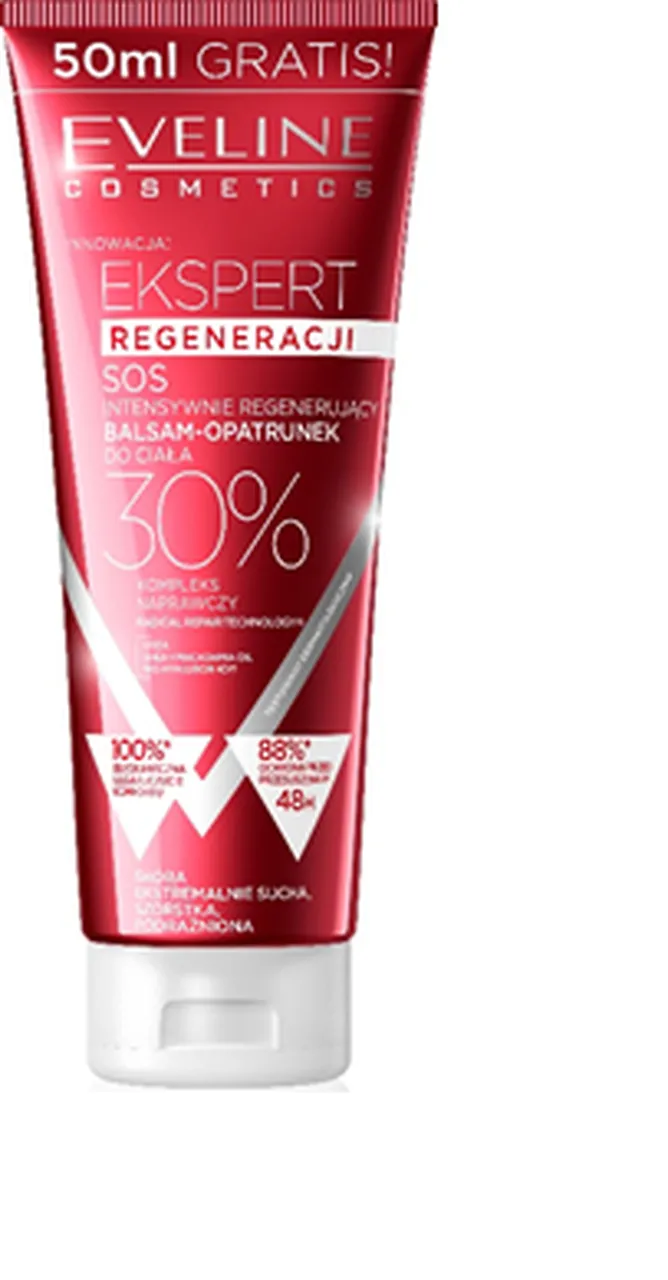 Eveline Cosmetics Expert Regeneracji SOS, balsam-opatrunek do ciała intensywnie regenerujący, 250 ml