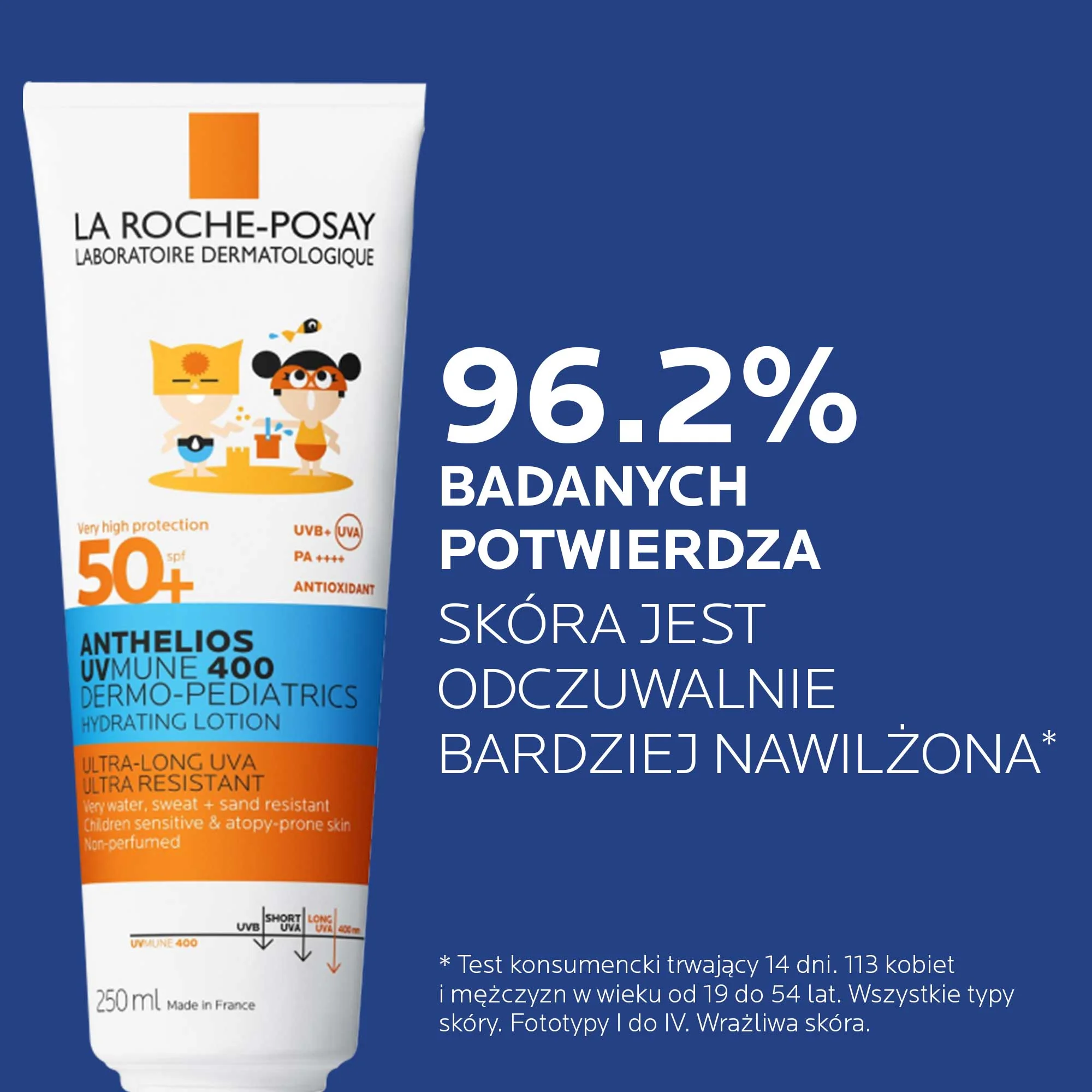 La Roche-Posay Anthelios UVMUNE 400 Dermo-Pediatrics SPF50+ mleczko nawilżające 250 ml