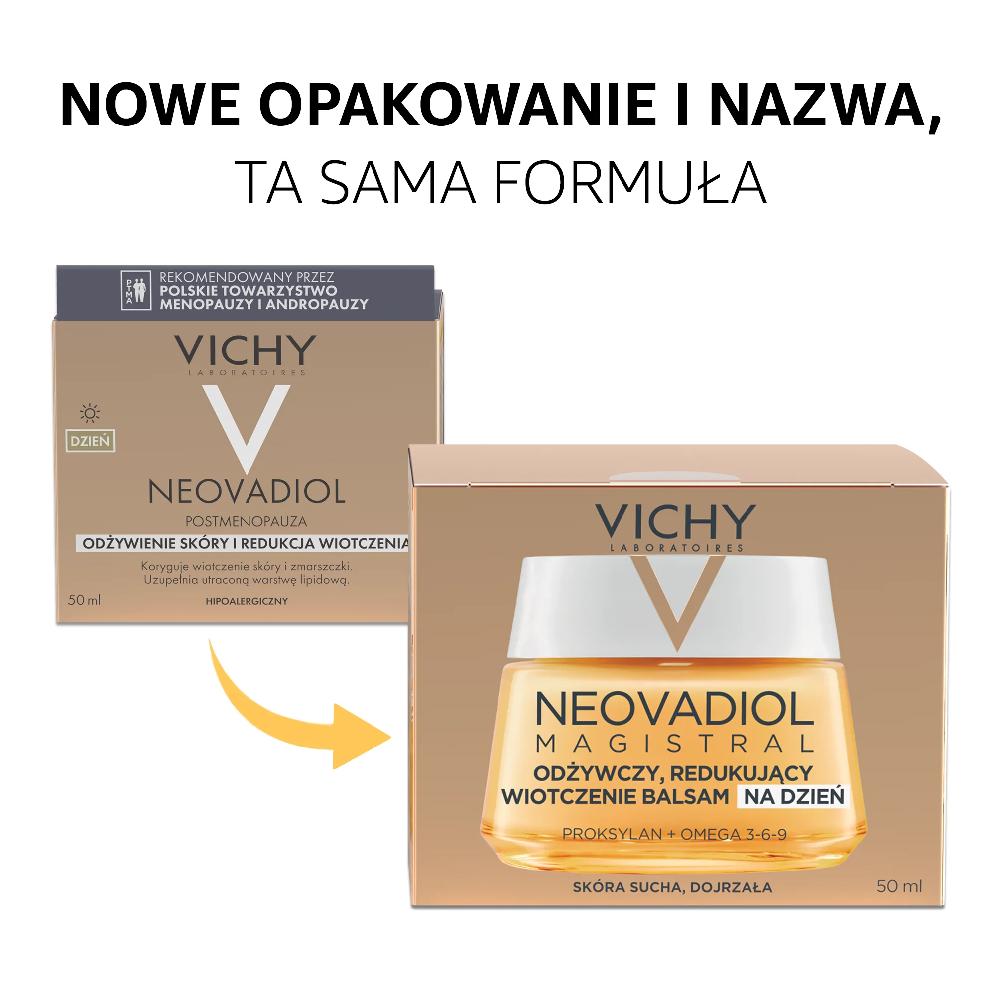 Vichy Neovadiol Magistral Odżywczy, redukujący wiotczenie balsam na dzień, 50 ml