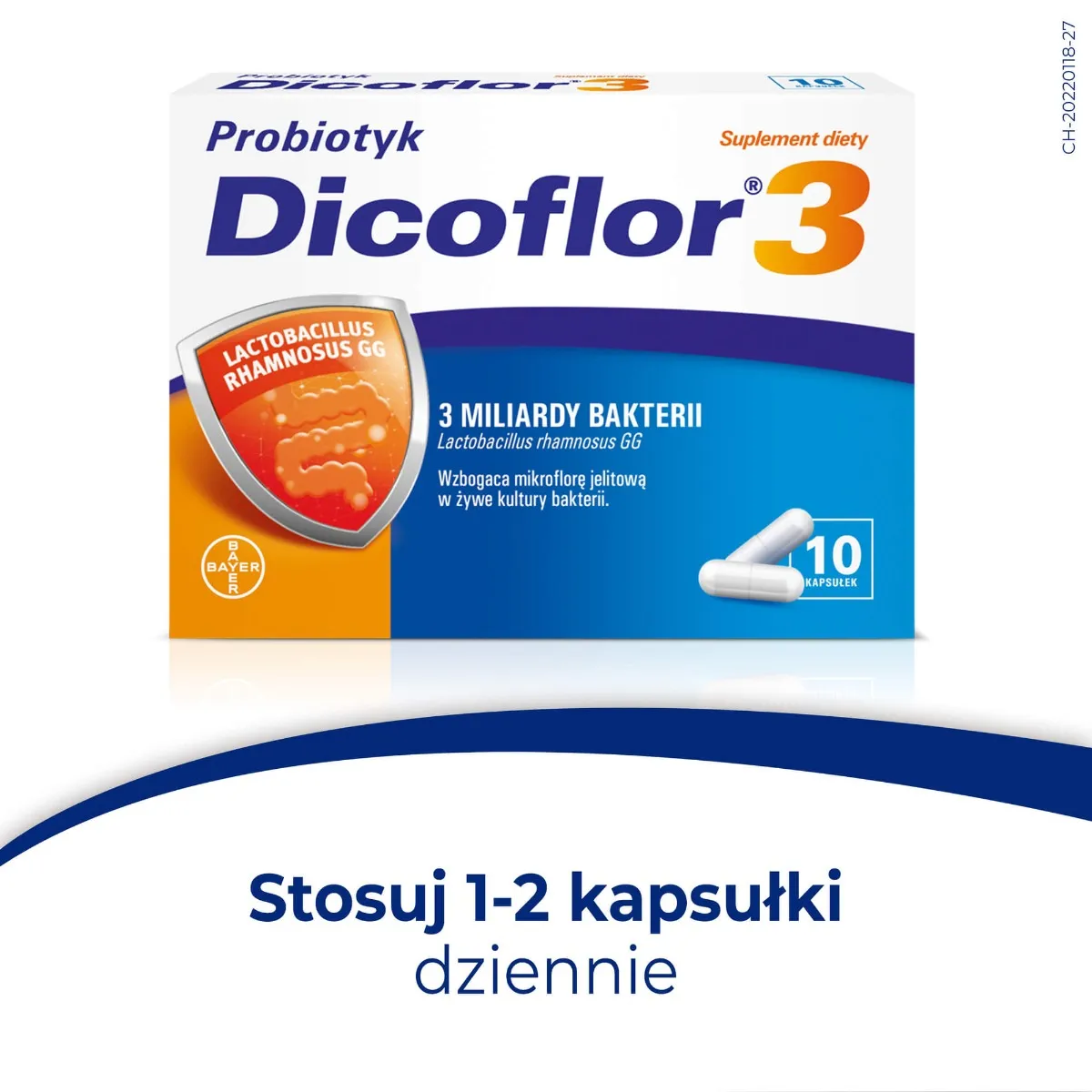 Dicoflor 3, suplement diety, 10 kapsułek 