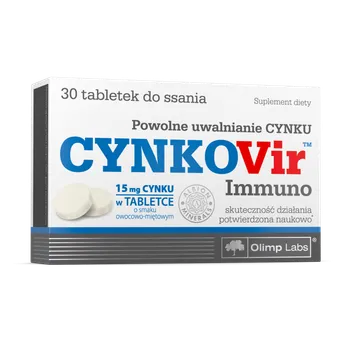 Olimp Cynkovir Immuno, suplement diety, 30 tabletek do ssania 