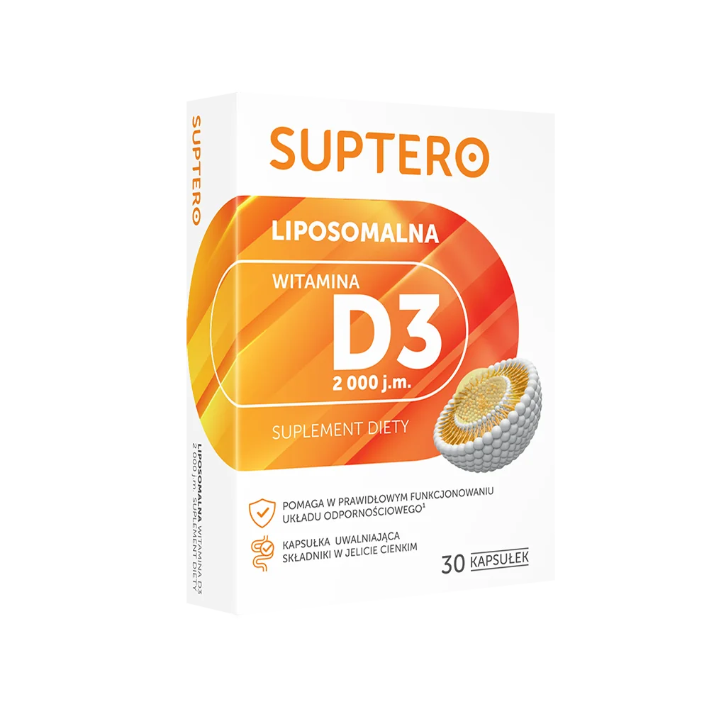 Suptero Liposomalna Witamina D3 2000 j.m. 30 kapsułek