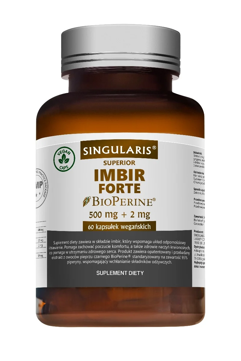 Singularis Imbir Forte BioPerine 60 kapusłek