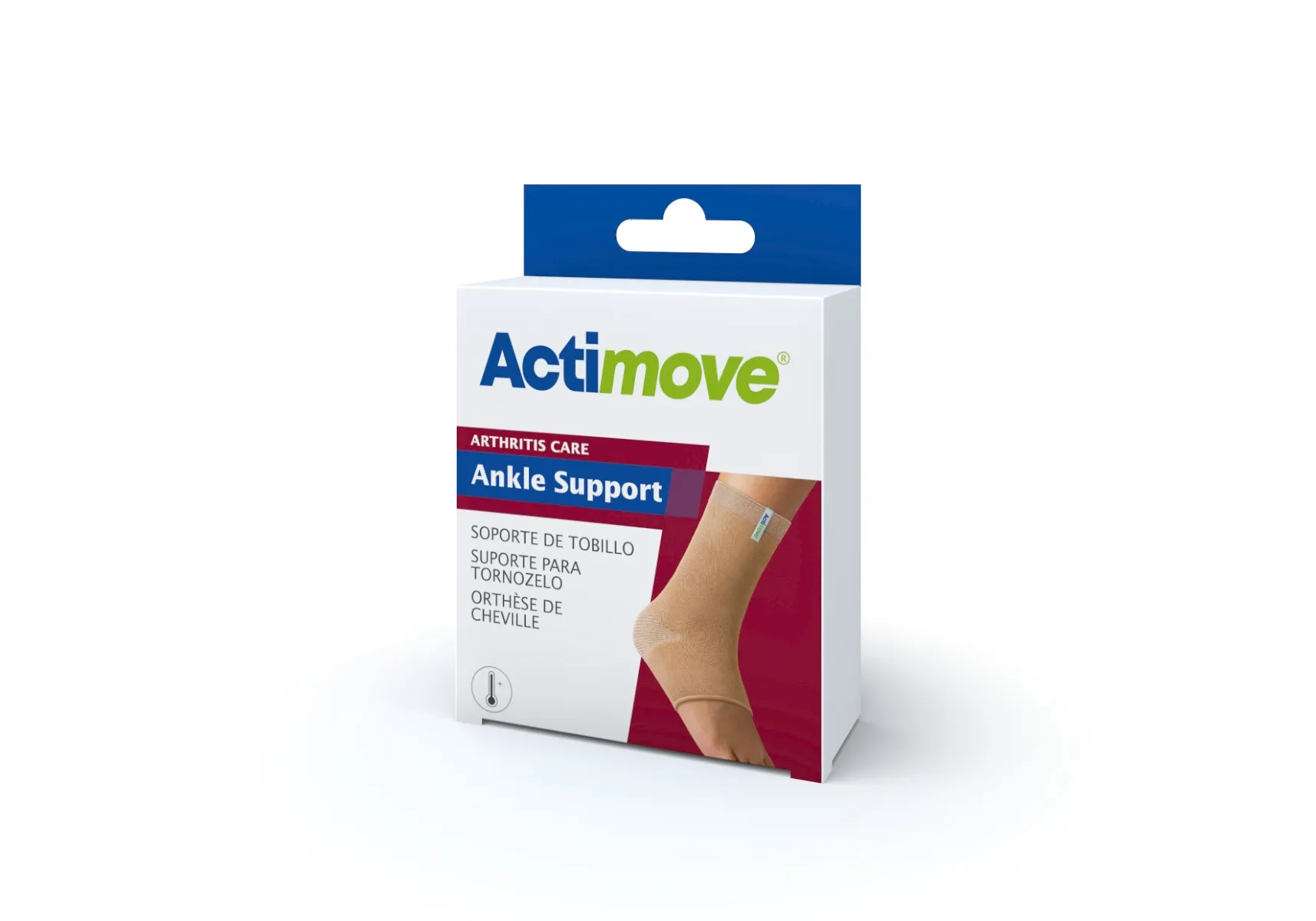 Actimove Arthritis Care Opaska stawu skokowego dla osób z zapaleniem stawów, beżowa, S, 1 szt. 