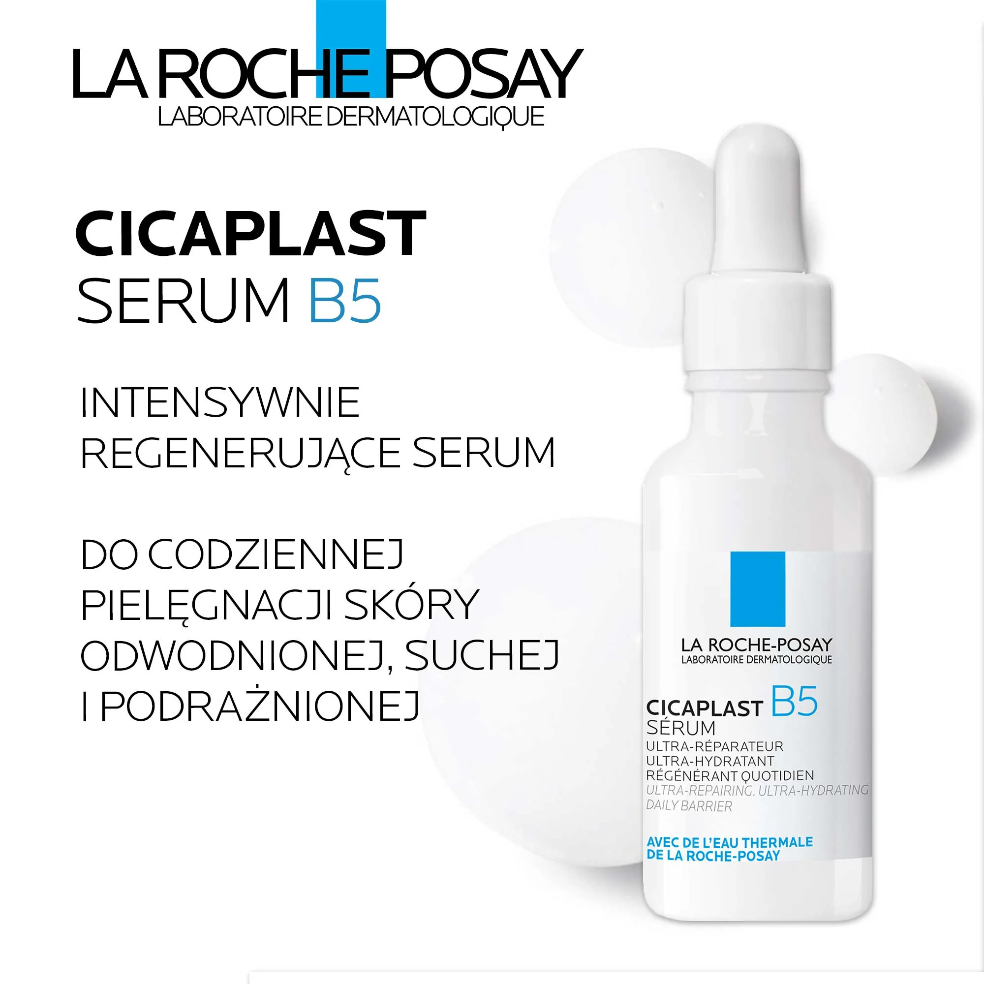 La Roche-Posay Cicaplast B5 serum do twarzy regenerujące, 30 ml