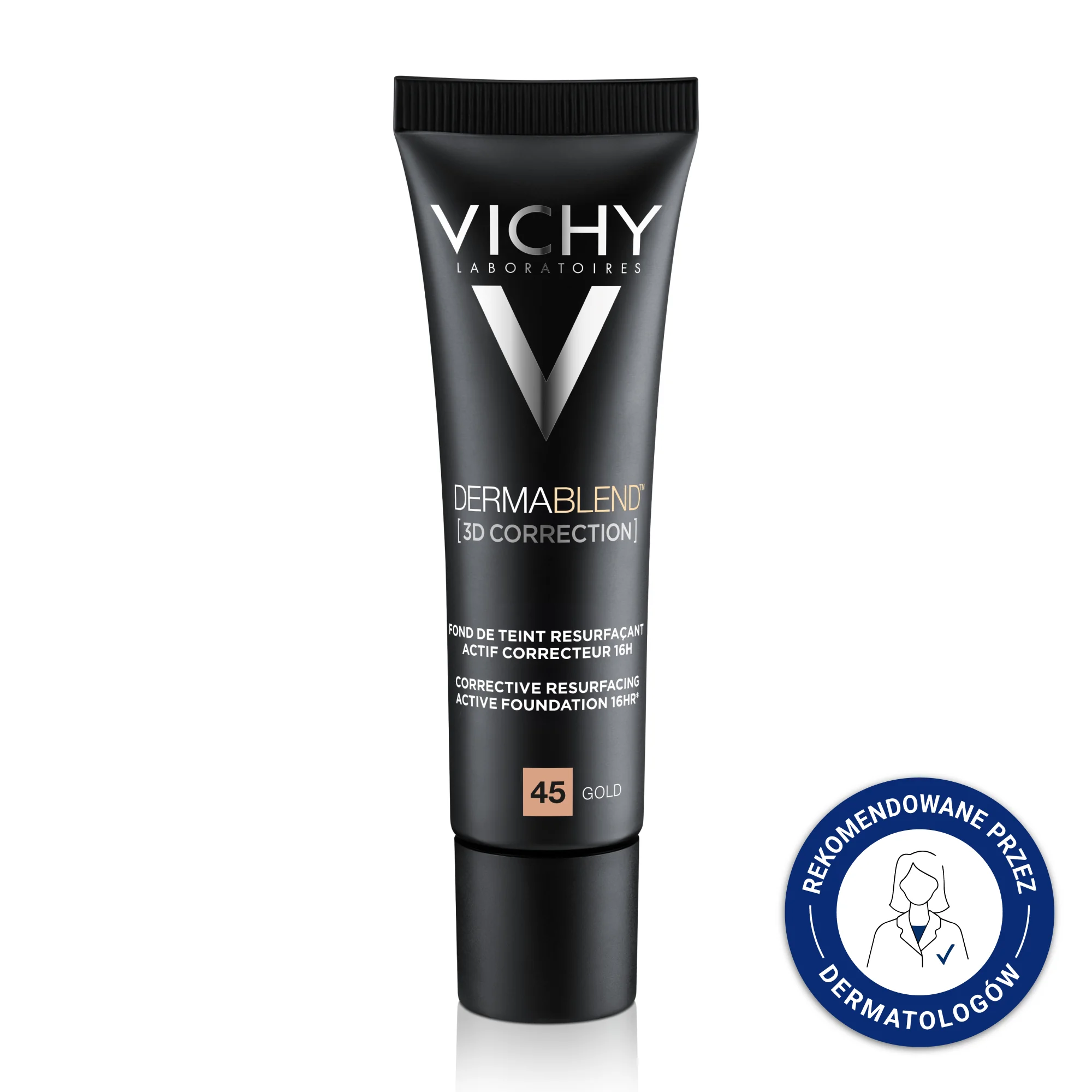Vichy Dermablend 3D Correction podkład wyrównujący powierzchnię skóry 45 Gold, 30 ml