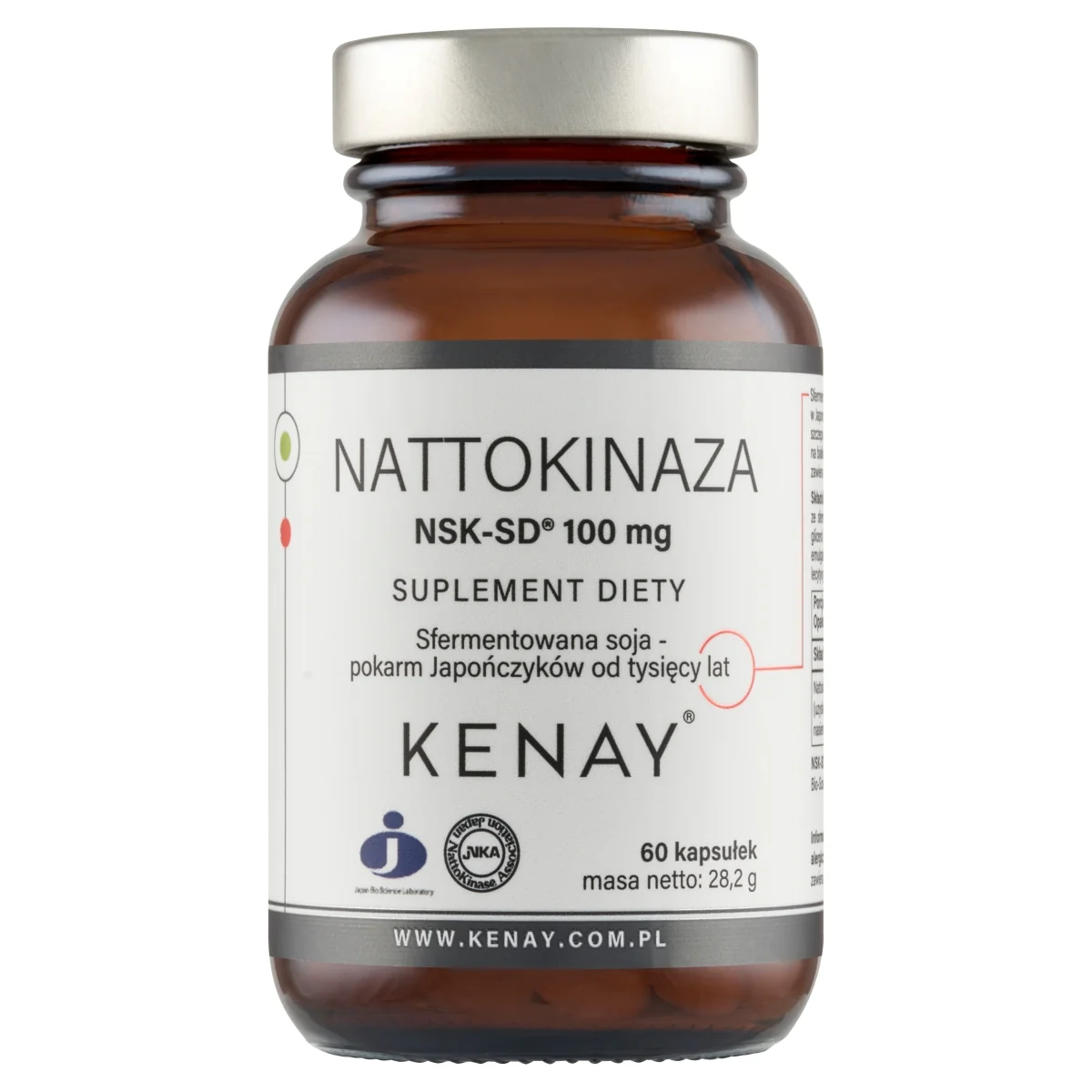 KenayAG Nattokinaza NSK-SD 100mg, suplement diety, 60 kapsułek