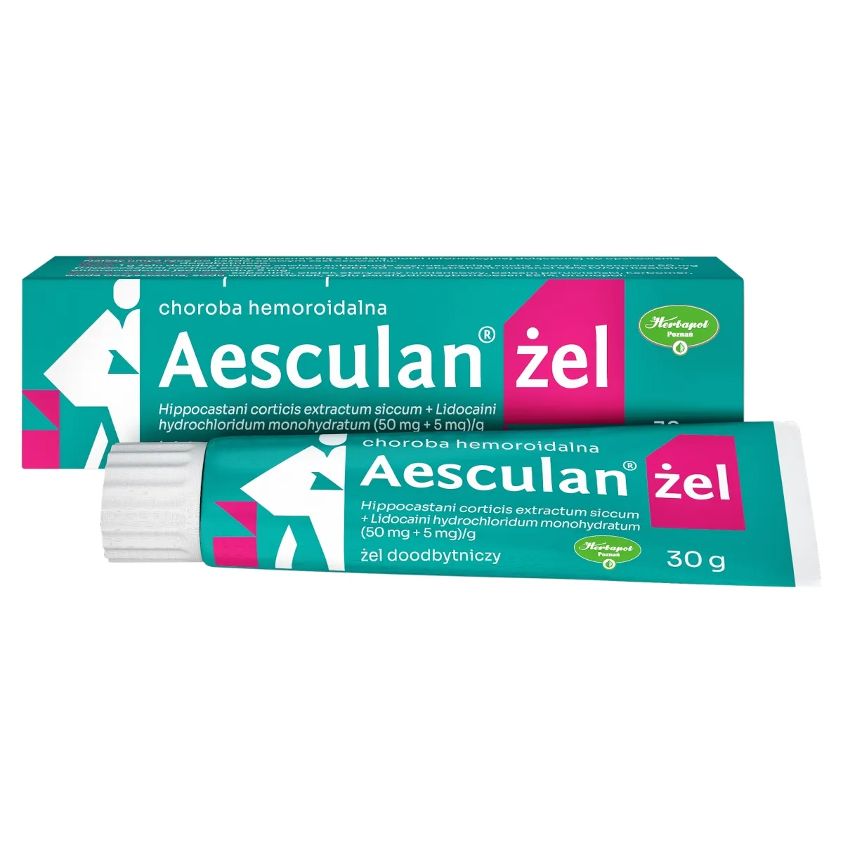 Aesculan (50 mg + 5 mg)/g żel doodbytniczy, 30 g