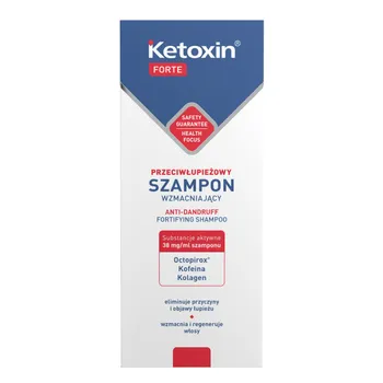 Ketoxin Forte, szampon przeciwłupieżowy, wzmacniający, 200 ml 