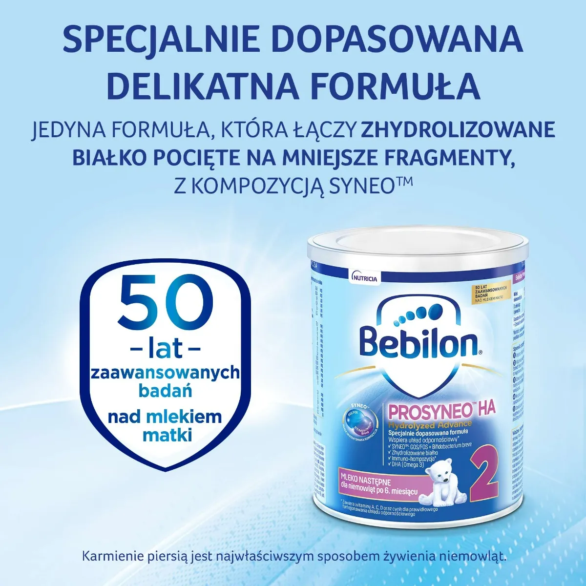 Bebilon Prosyneo HA 2 Mleko następne dla niemowląt po 6. miesiącu 400 g 