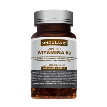 Singularis Superior Witamina D3 2000 IU, suplement diety, 60 kapsułek 