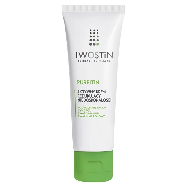 Iwostin Purritin aktywny krem redukujący niedoskonałości, 40 ml