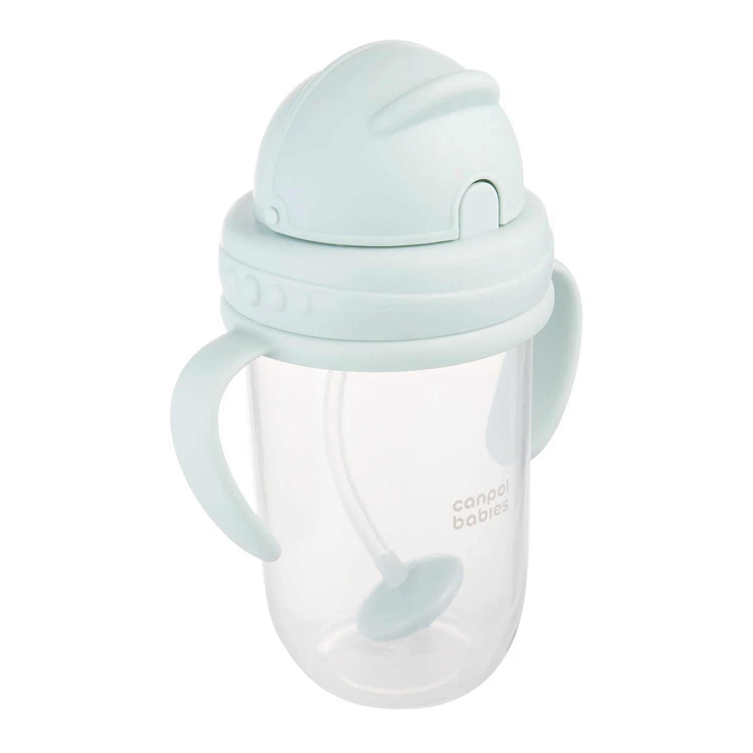 Canpol Babies kubek niekapek z rurką i odważnikiem zielony 270 ml, 1 sztuka
