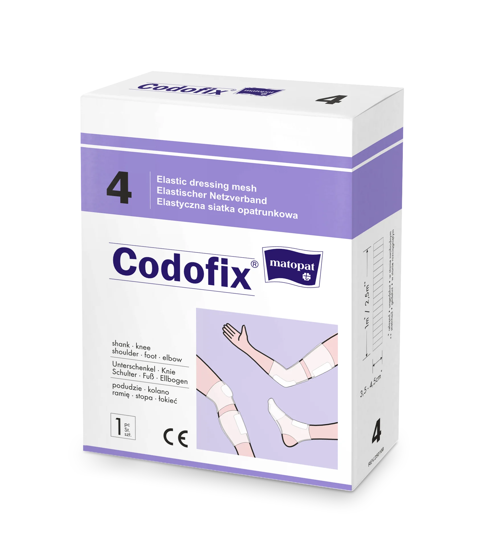 Matopat Codofix® elastyczna siatka opatrunkowa 4x1 m