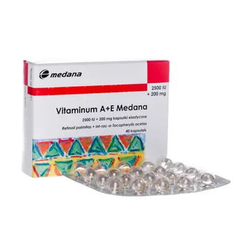 Vitaminum A+E Medana, 40 kapsułek 