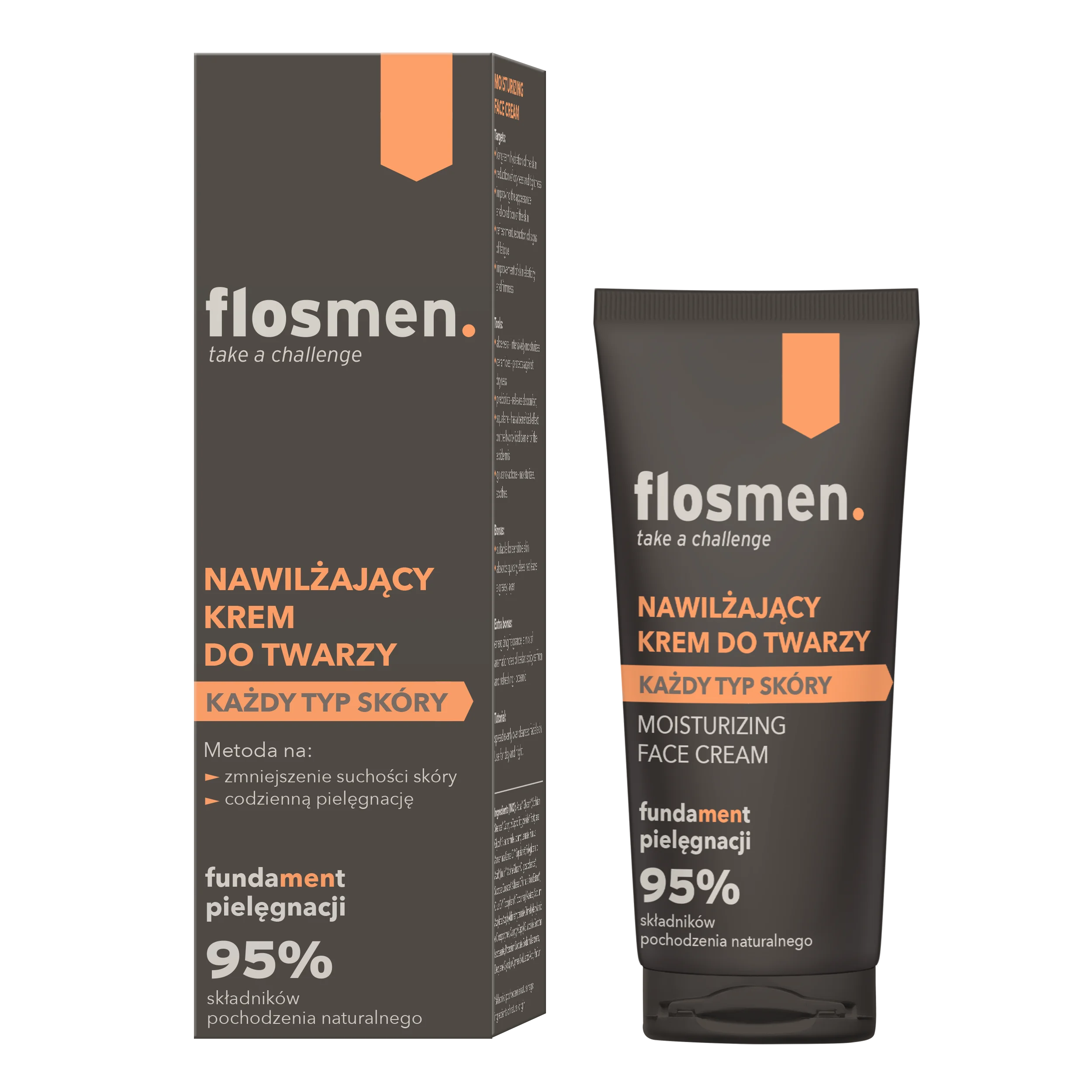 Floslek FLOSMEN nawilżający krem do twarzy, 50 ml