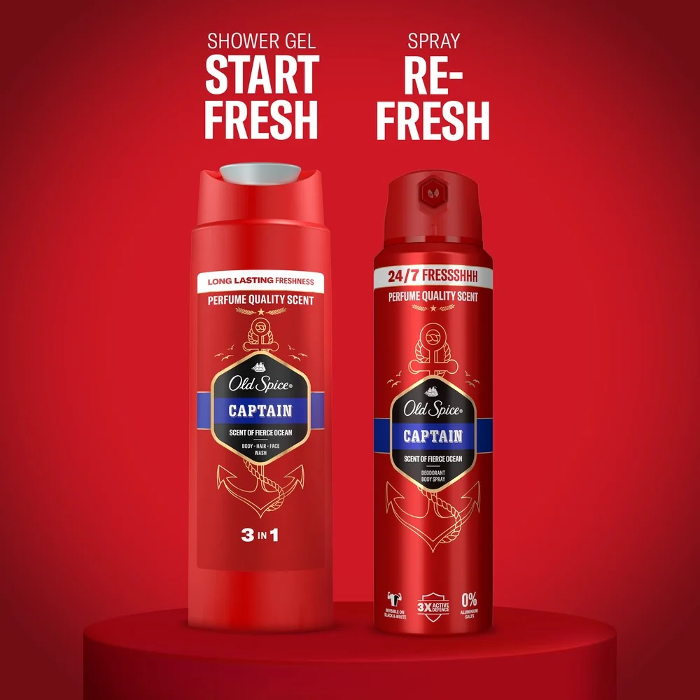 Old Spice Outdoor Explorer Zestaw Podarunkowy dezodorant w sprayu, 150 ml + żel pod prysznic, 250 ml