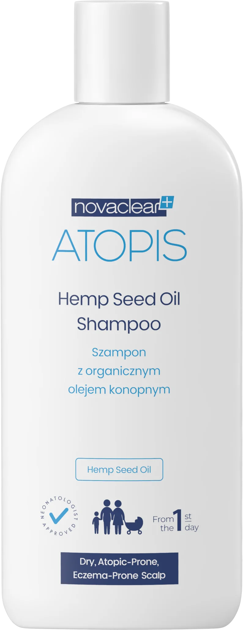 Equalan Novaclear Atopis Hemp Seed Oil Shampoo szampon z olejkiem konopnym, 250 ml