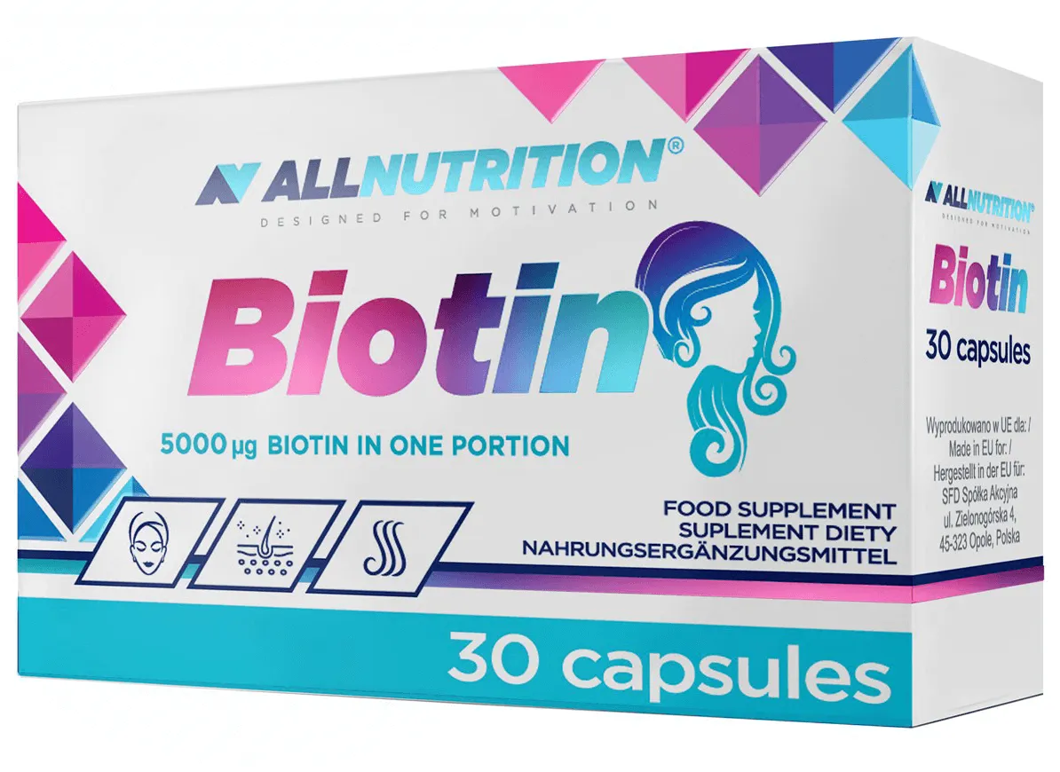 Allnutrition Biotin, suplement diety, 30 kapsułek