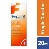 Fenistil - Lek o działaniu przeciwświądowym i przeciwuczuleniowym, 20 ml