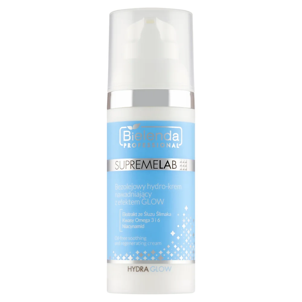 Bielenda Professional SupremeLab bezolejowy hydro-krem nawadniający z efektem glow, 50 ml