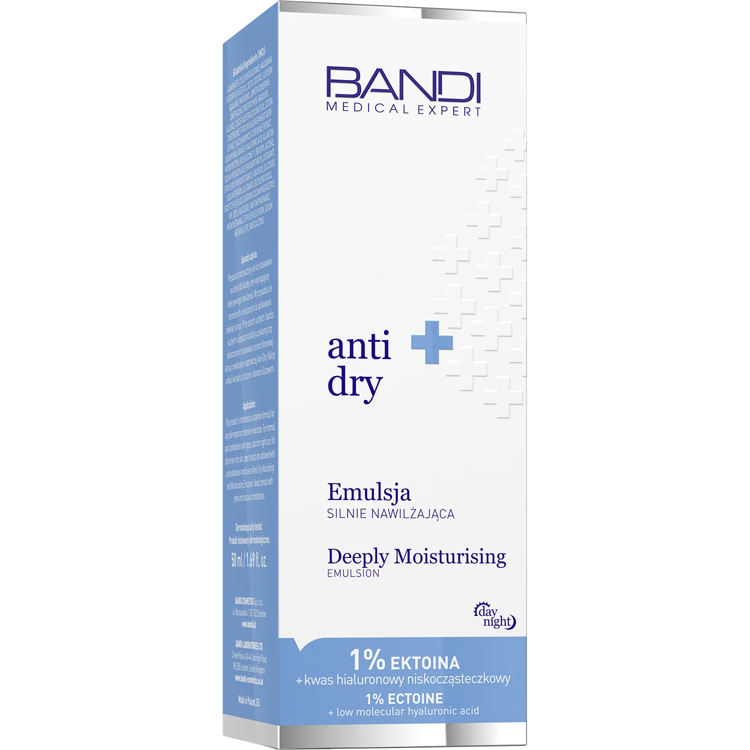 Medical Expert Anti-Dry Emulsja Silnie Nawilżająca, 1% Ektoina, Niskocząsteczkowy Kwas Hialuronowy, 50 ml