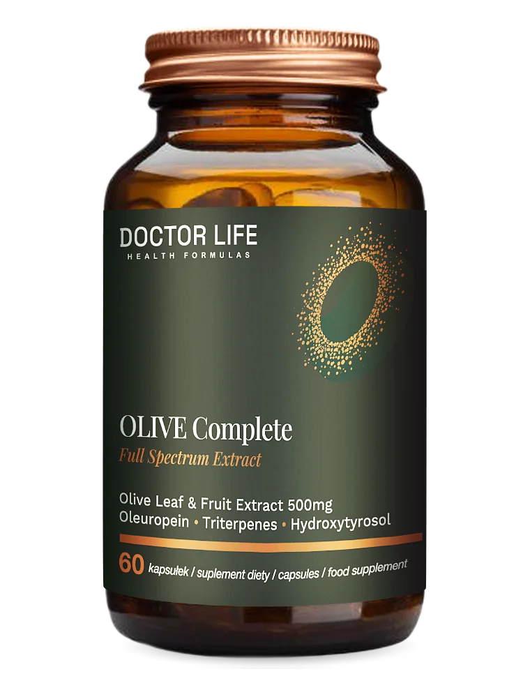 Doctor Life OLIVE Complete Kompletny ekstrakt z oliwki 500 mg, 60 kapsułek