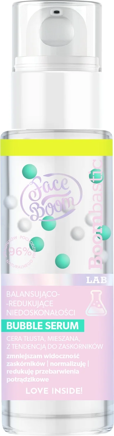 FaceBoom Boombastic Lab balansująco-redukujące niedoskonałości bubble serum, 30 ml