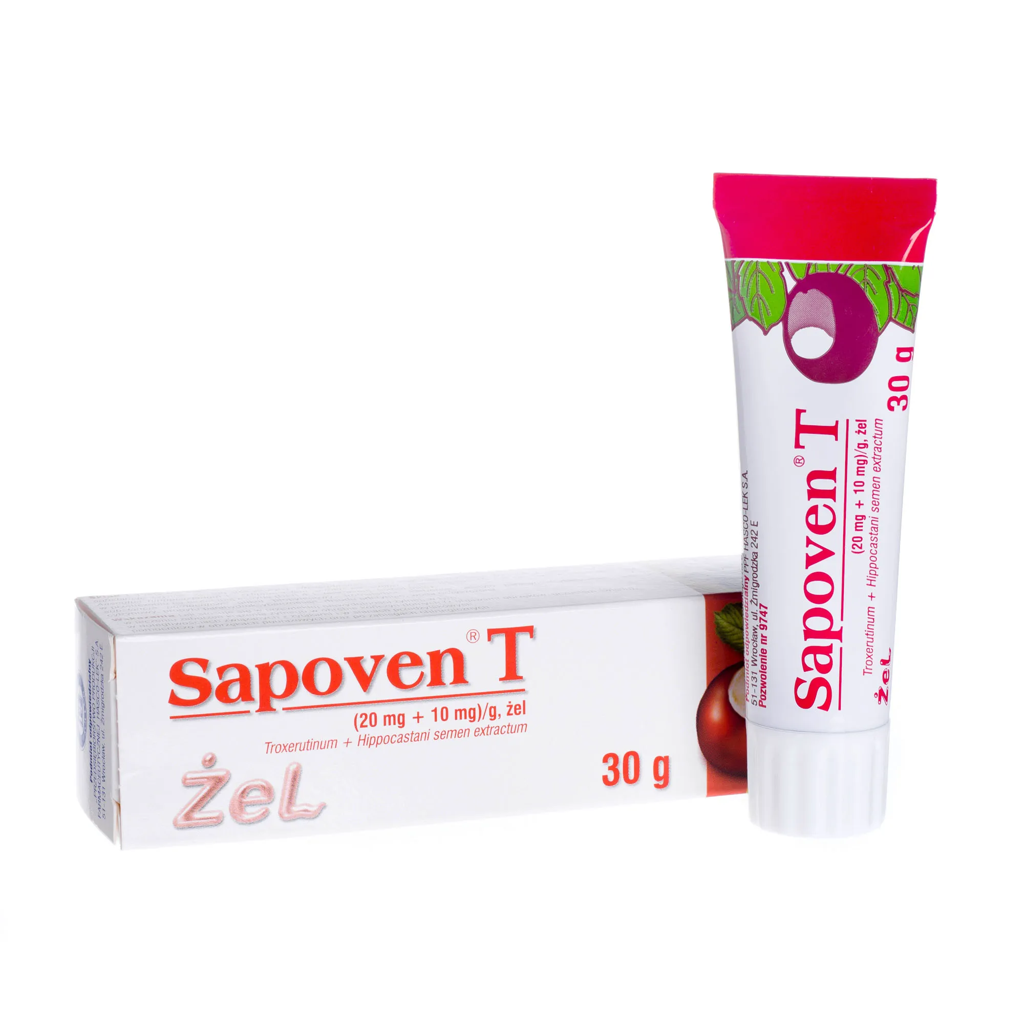 Sapoven T(20 mg + 10mg)/g, żel, 30 g 
