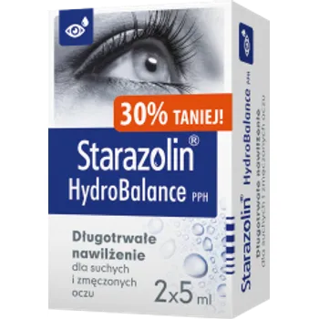 Starazolin HydroBalance PPH, nawilżające krople do oczu, 10 ml 
