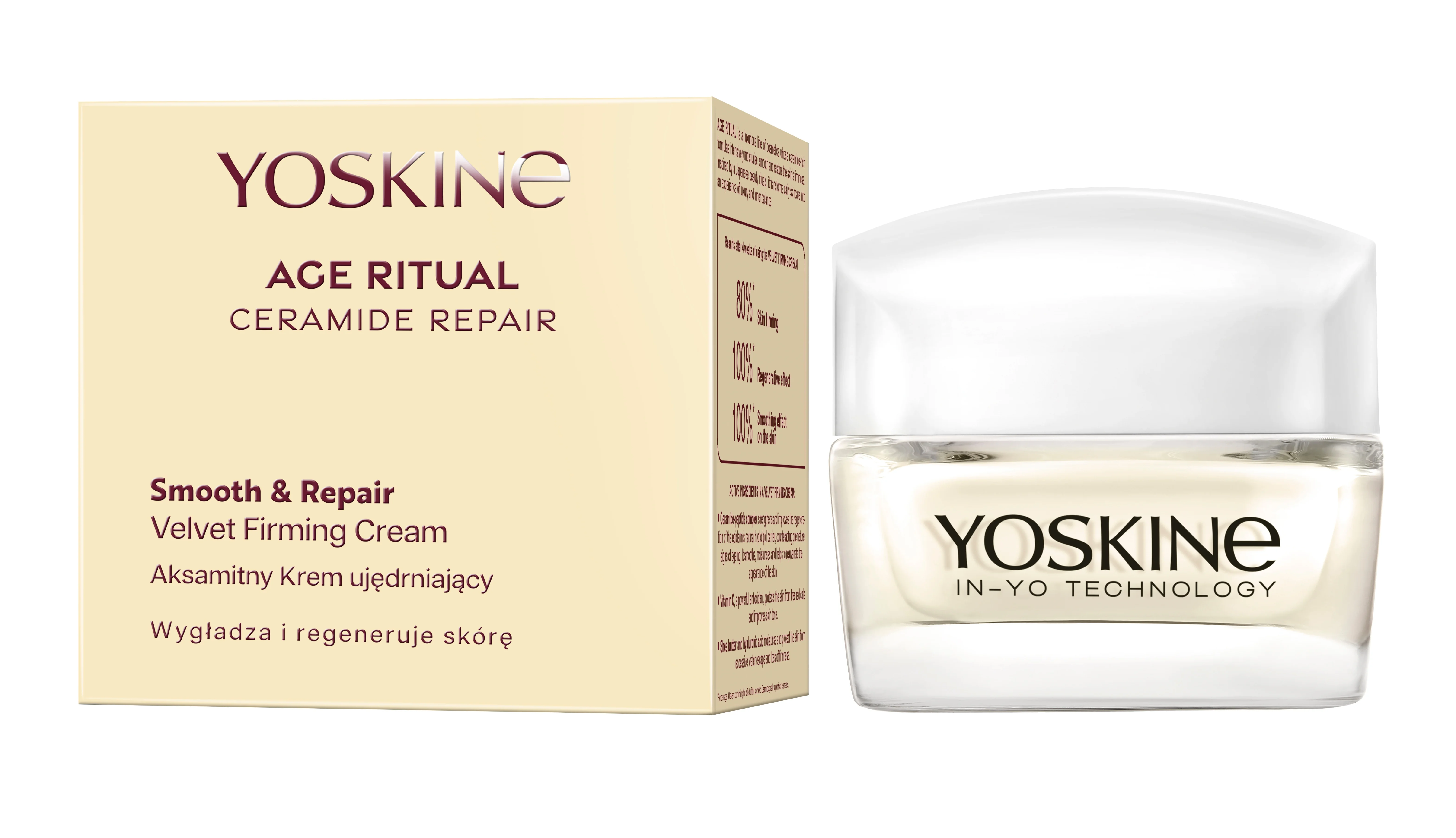 Yoskine Age Ritual aksamitny krem ujędrniający do twarzy, 50 ml