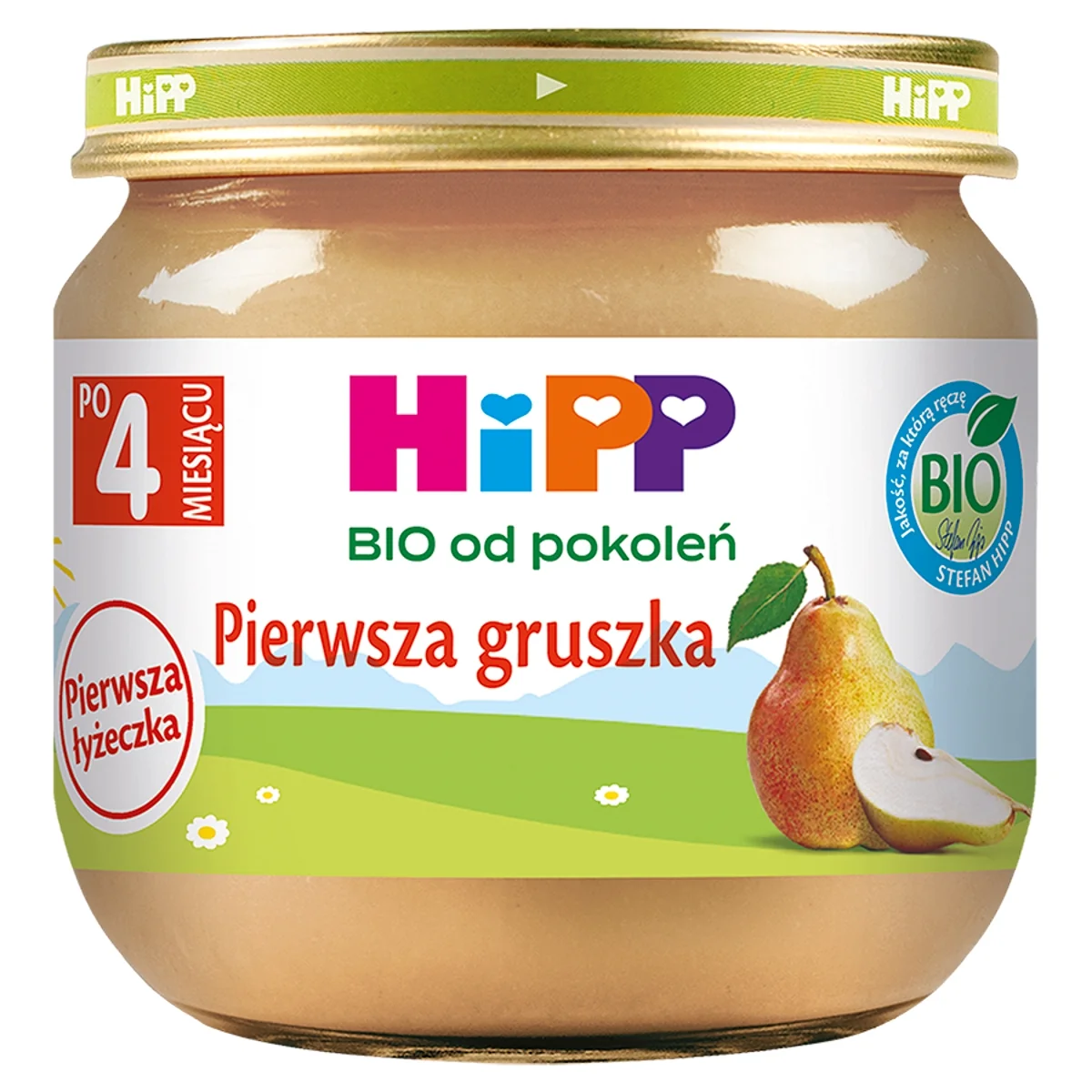 HiPP BIO od pokoleń deserek owocowy pierwsza gruszka po 4 miesiącu, 80 g
