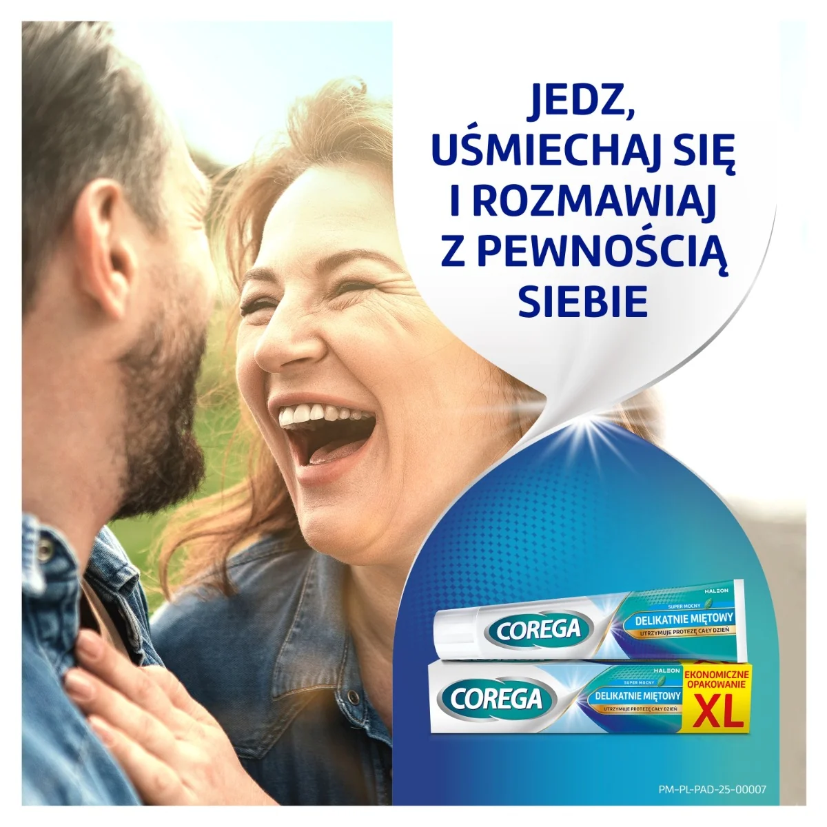 Corega Super Mocny XL krem mocujący do protez zębowych, smak delikatnie miętowy, 70 g