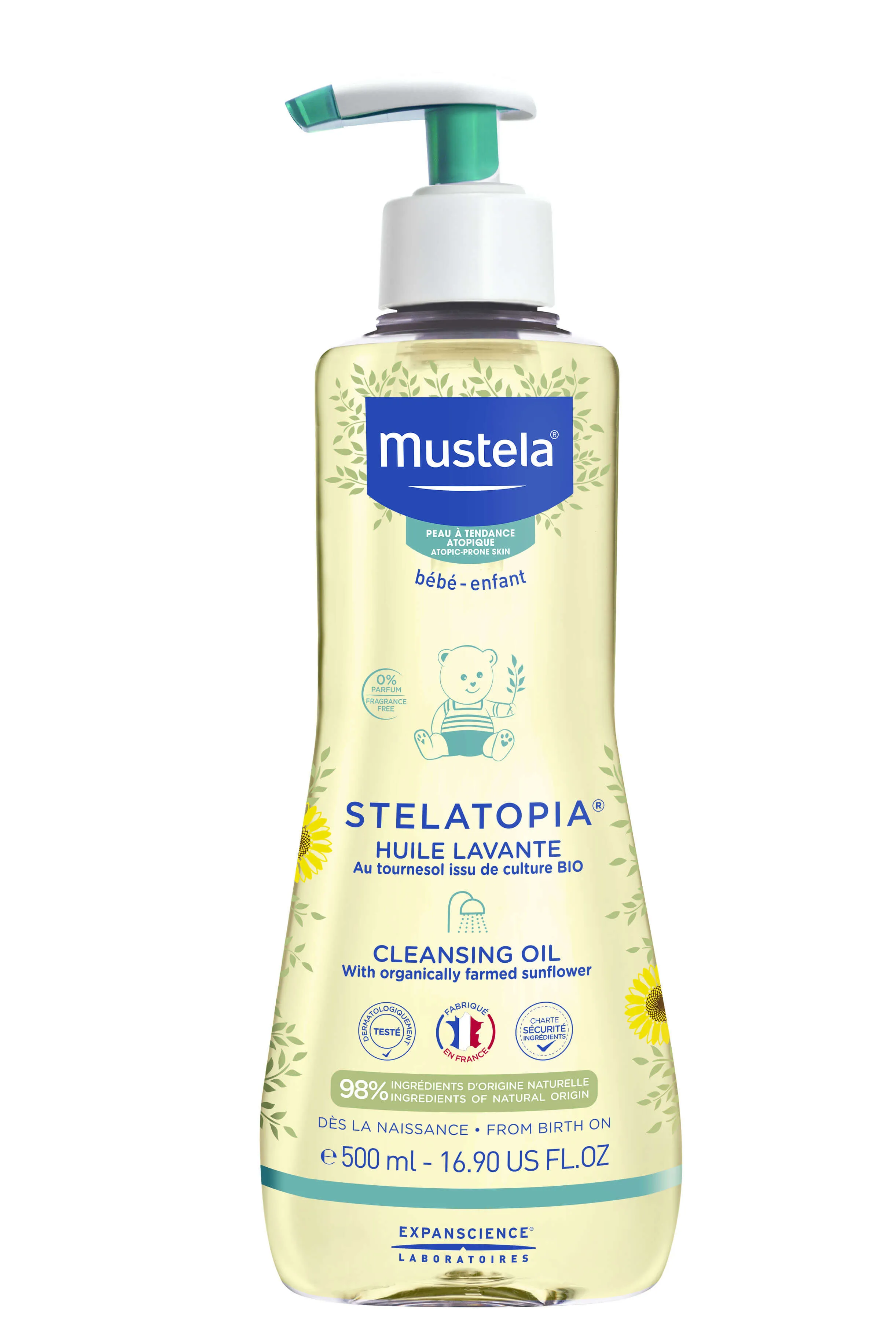 Mustela Stelatopia ,olejek myjący, 500 ml