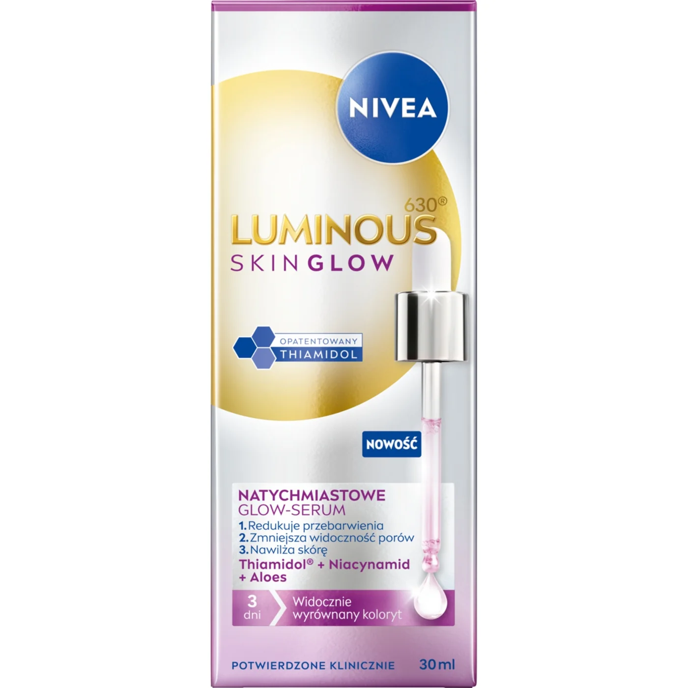 Nivea Luminous630 Skin Glow serum, 30 ml
