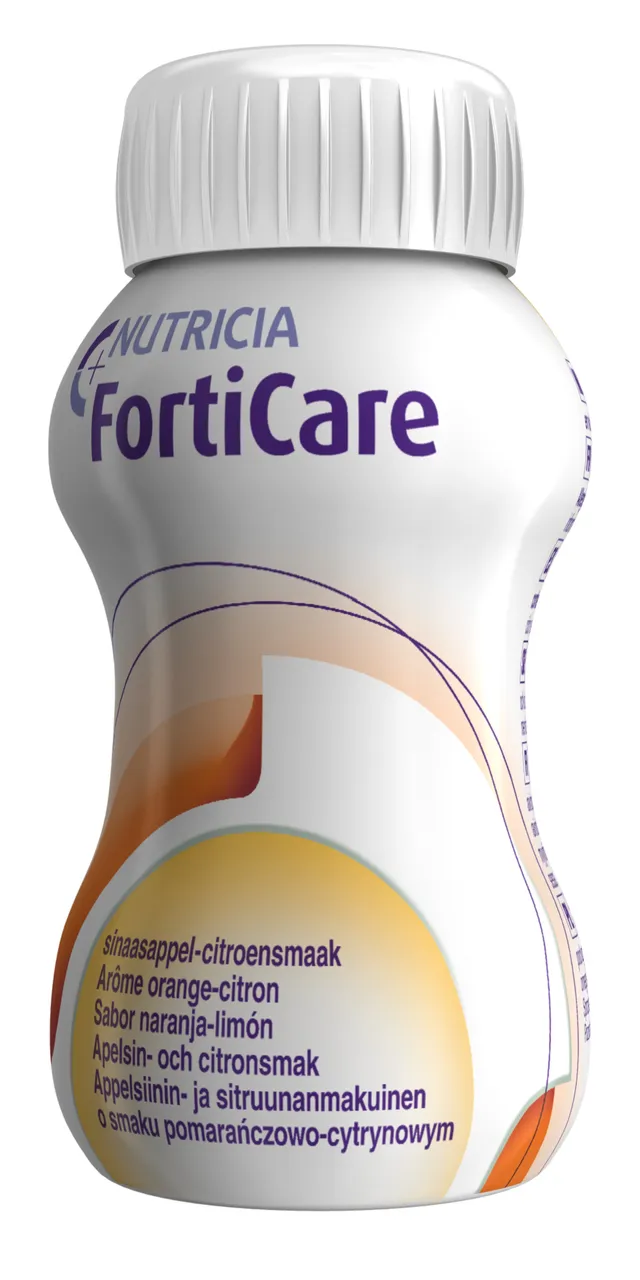 FortiCare, smak pomarańczowo-cytrynowy, płyn odżywczy, 125 ml x 4 sztuki