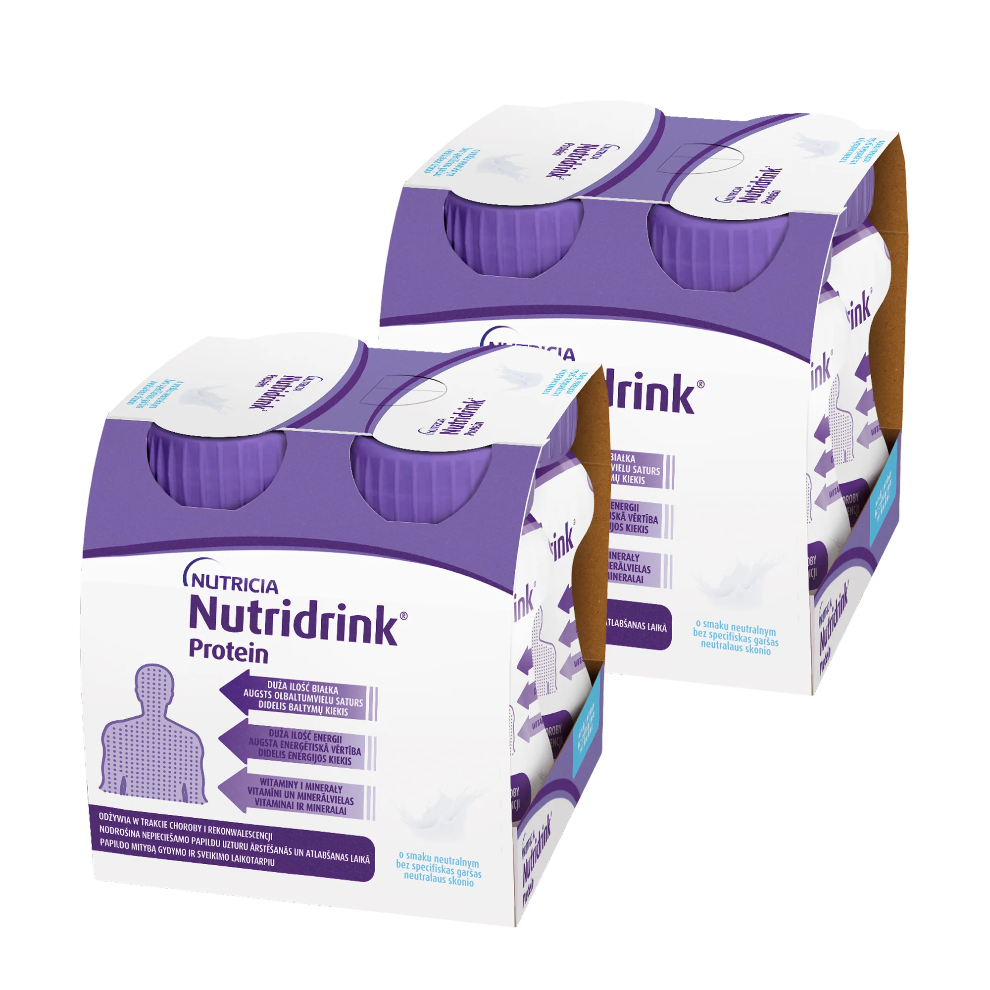 Nutridrink Protein płyn o smaku neutralnym,  2 x 4 x 125 ml