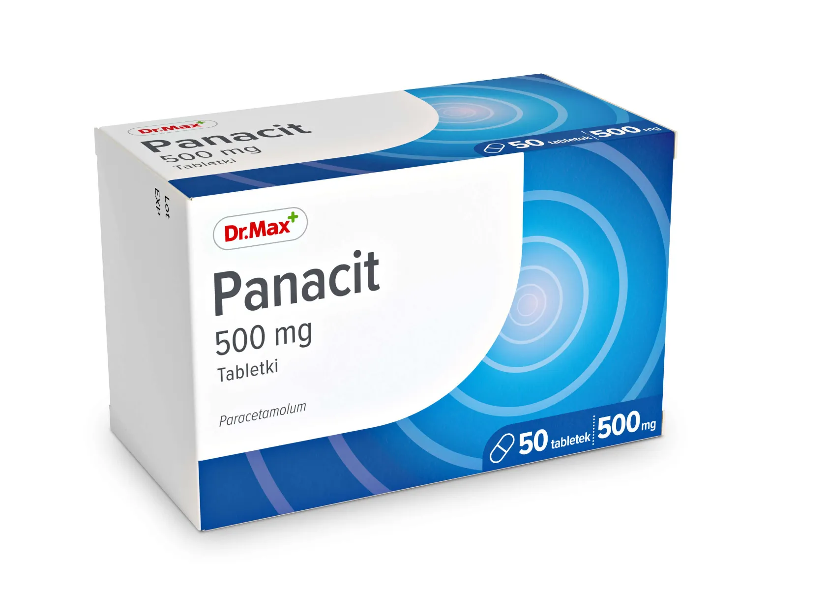 Panacit Dr.Max, lek przeciwbólowy i przeciwgorączkowy, 50 tabletek
