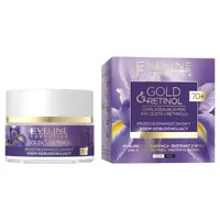 Eveline Cosmetics GOLD&RETINOL przeciwzmarszczkowy krem odbudowujący 70+, 50 ml