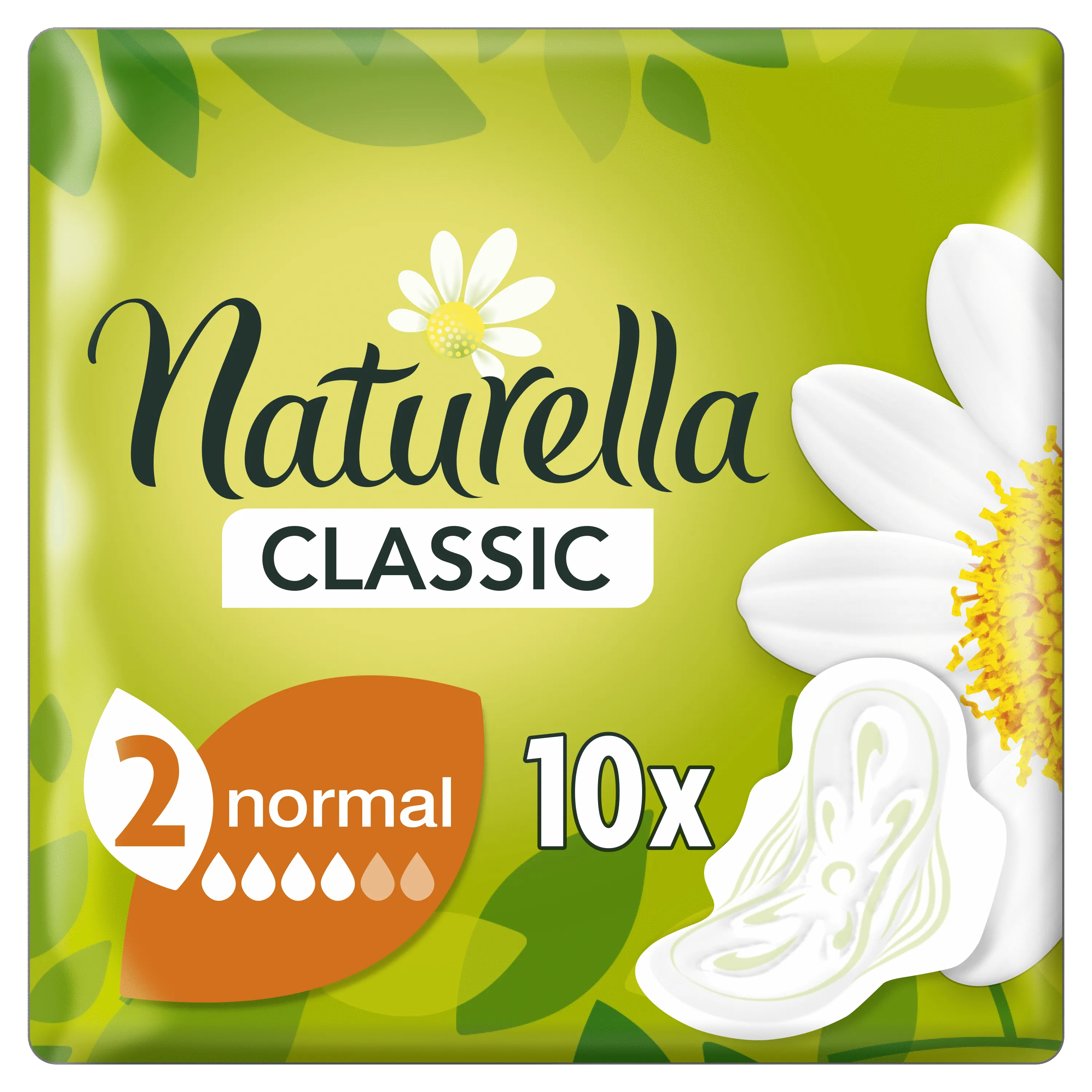 Naturella Classic Normal Camomile podpaski ze skrzydełkami, 10 szt.