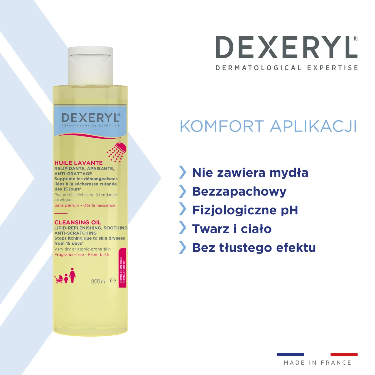 Dexeryl olejek do mycia, 200 ml