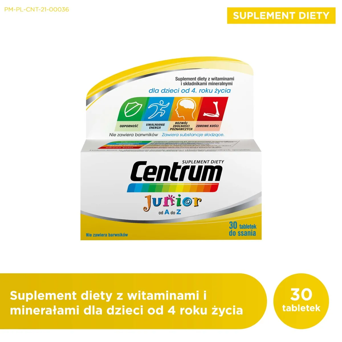 Centrum Junior, suplement diety, 30 tabletek do ssania 