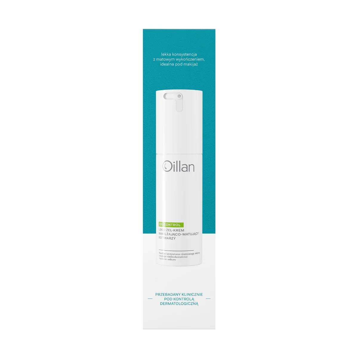 Oillan Oil Control lekki żel-krem nawilżająco-matujący do twarzy, 50 ml