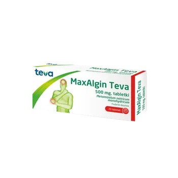 Maxalgin Teva, 0,5 g, 20 tabletek 