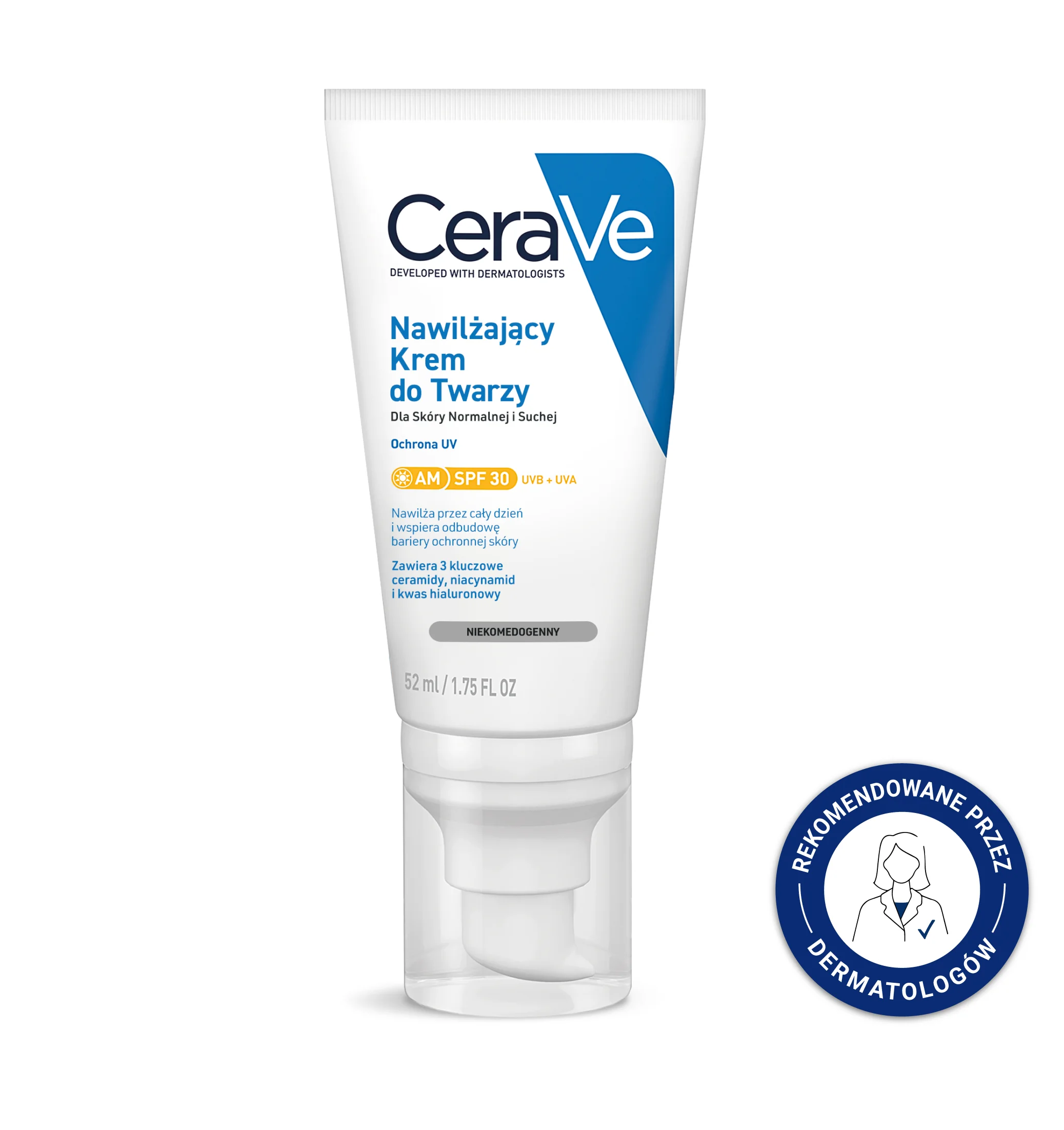 CeraVe nawilżający krem do twarzy SPF30, 52 ml